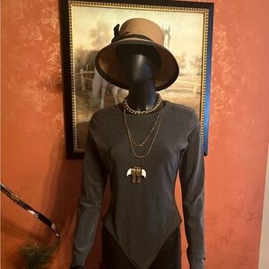 DKNY Charcoal Long Sleeve Top